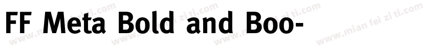 FF Meta Bold and Boo字体转换